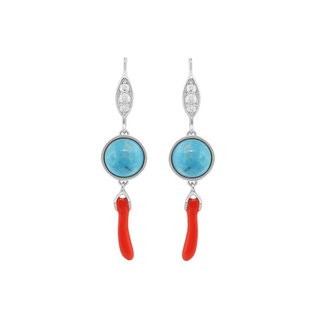 Pretty Little Things Coral Earrings
