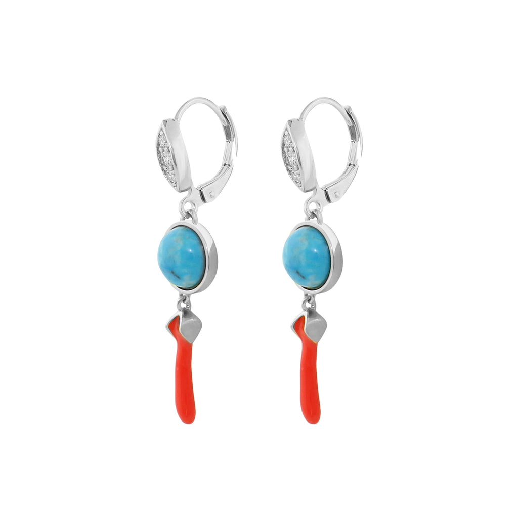 Pretty Little Things Coral Earrings