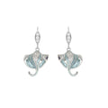 Eau Cubic Zirconia Stingray Earrings