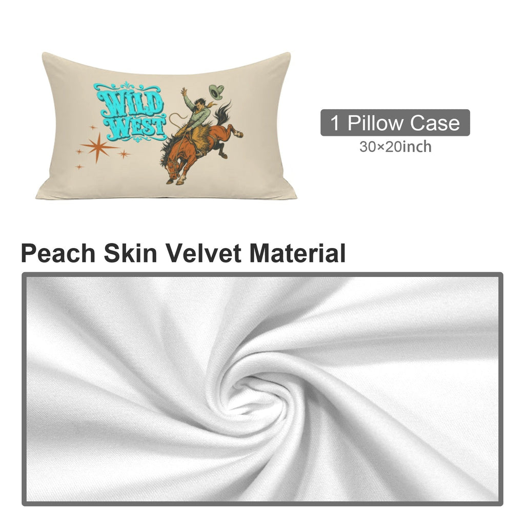 Baha Ranch The Last Roundup Bronc Rider Pillowcase 30 x 20 Inches