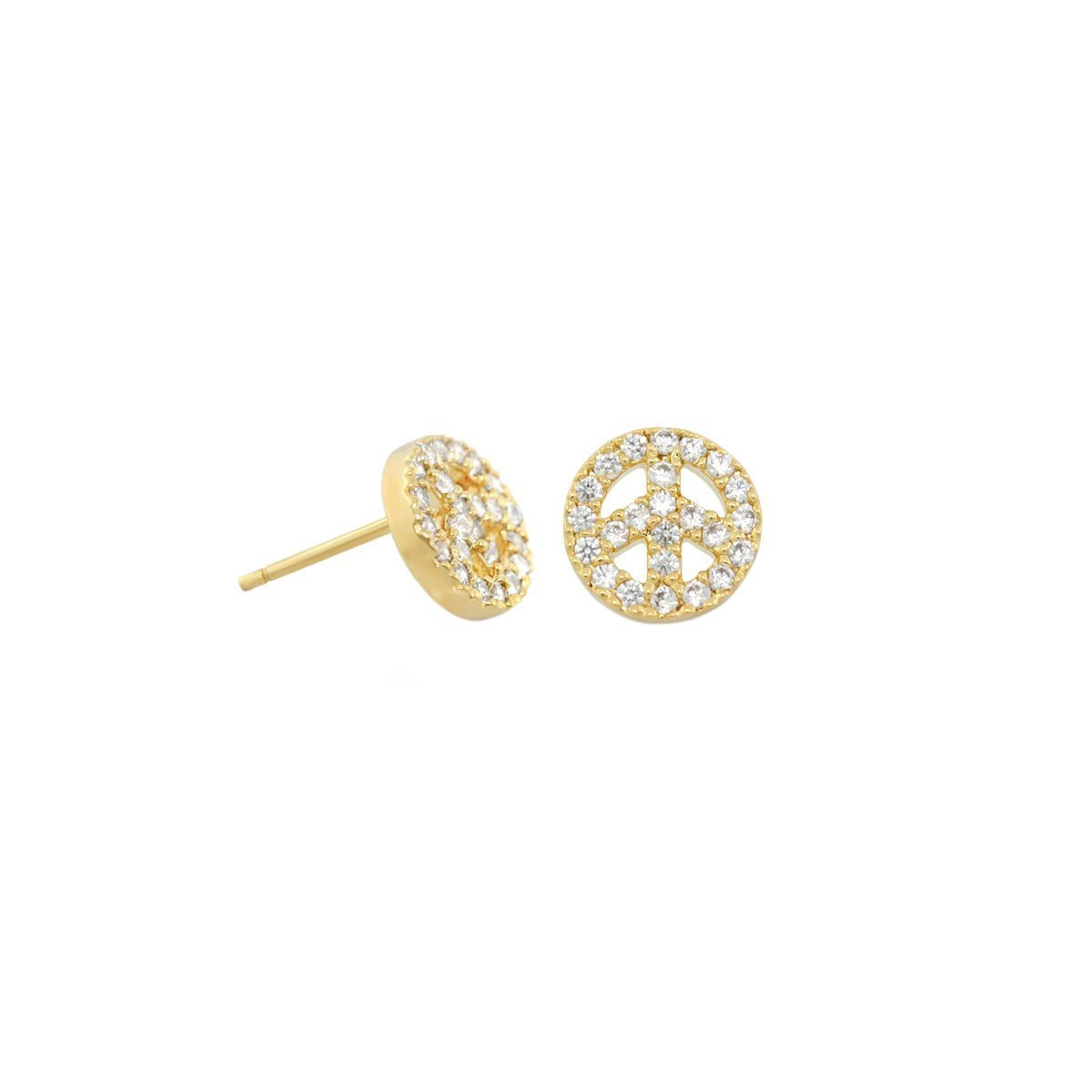 Girls Peace Sign Earrings