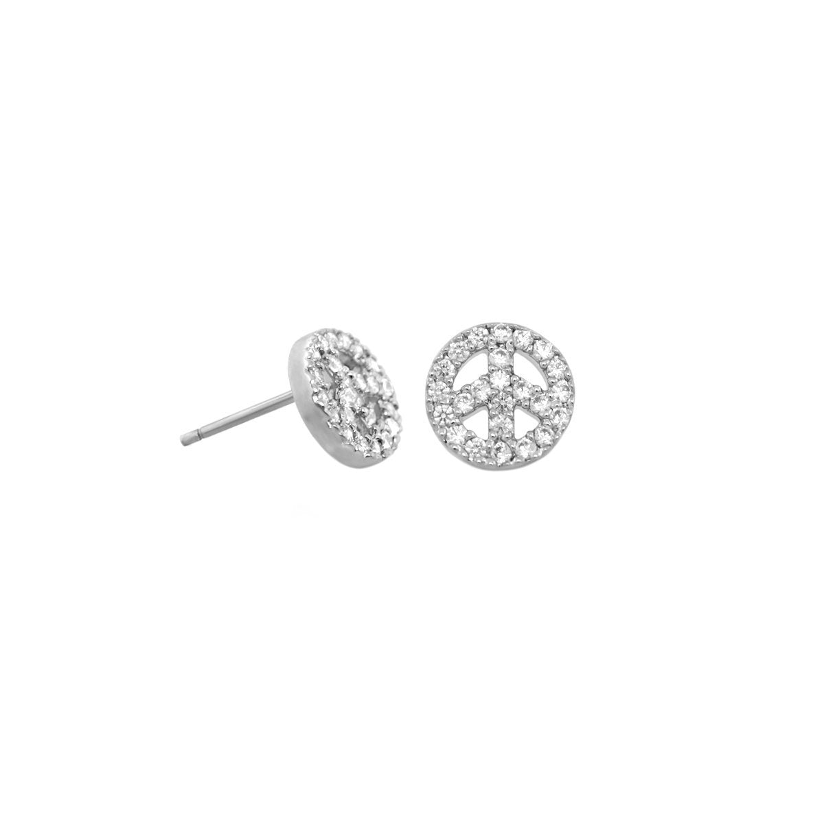 Girls Peace Sign Earrings