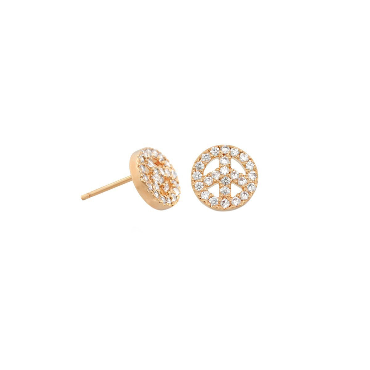 Girls Peace Sign Earrings