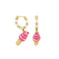 Girls Huggie Ice Cream Cone Earrings