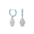 Girl's Hamsa Huggie Earrings