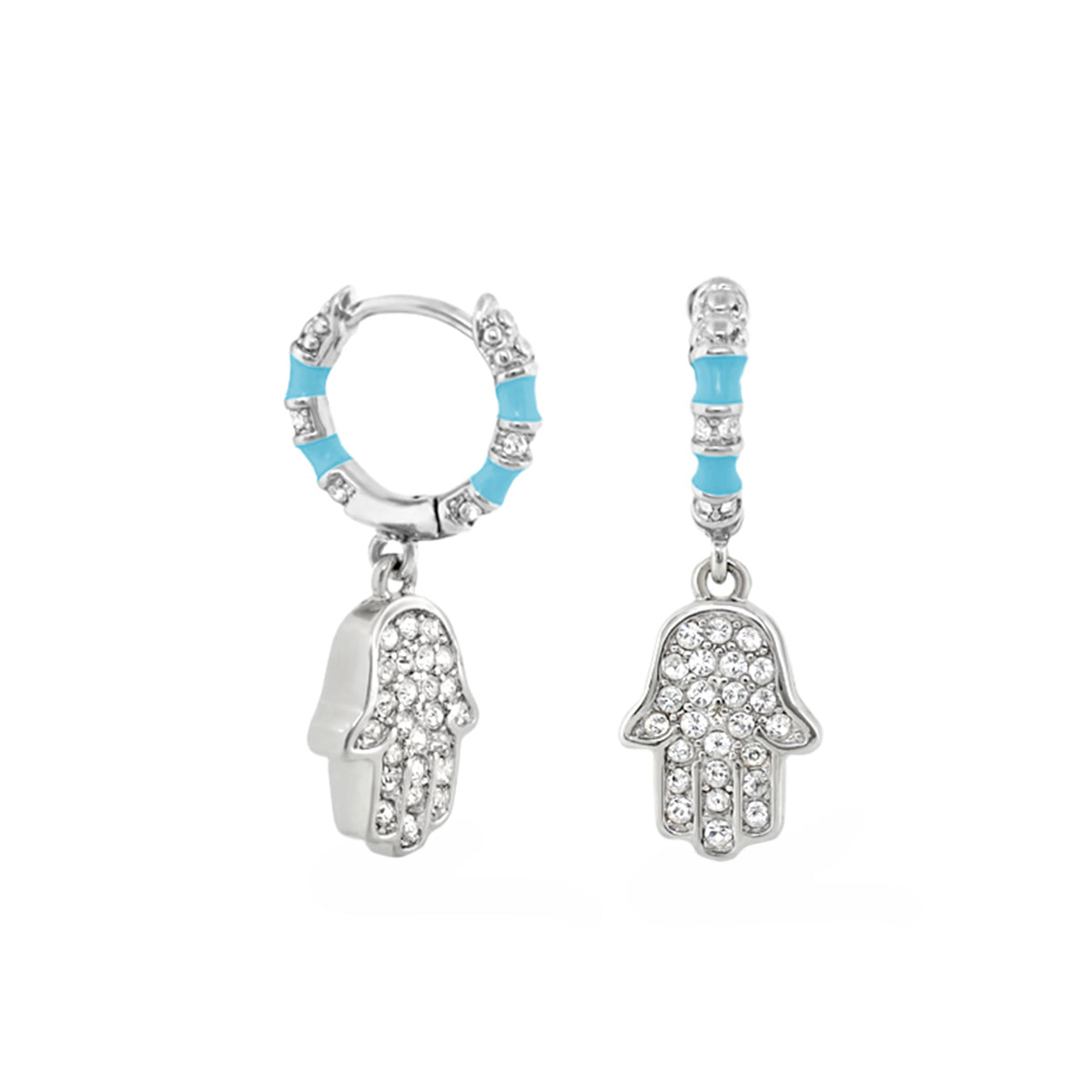 Girl's Hamsa Huggie Earrings