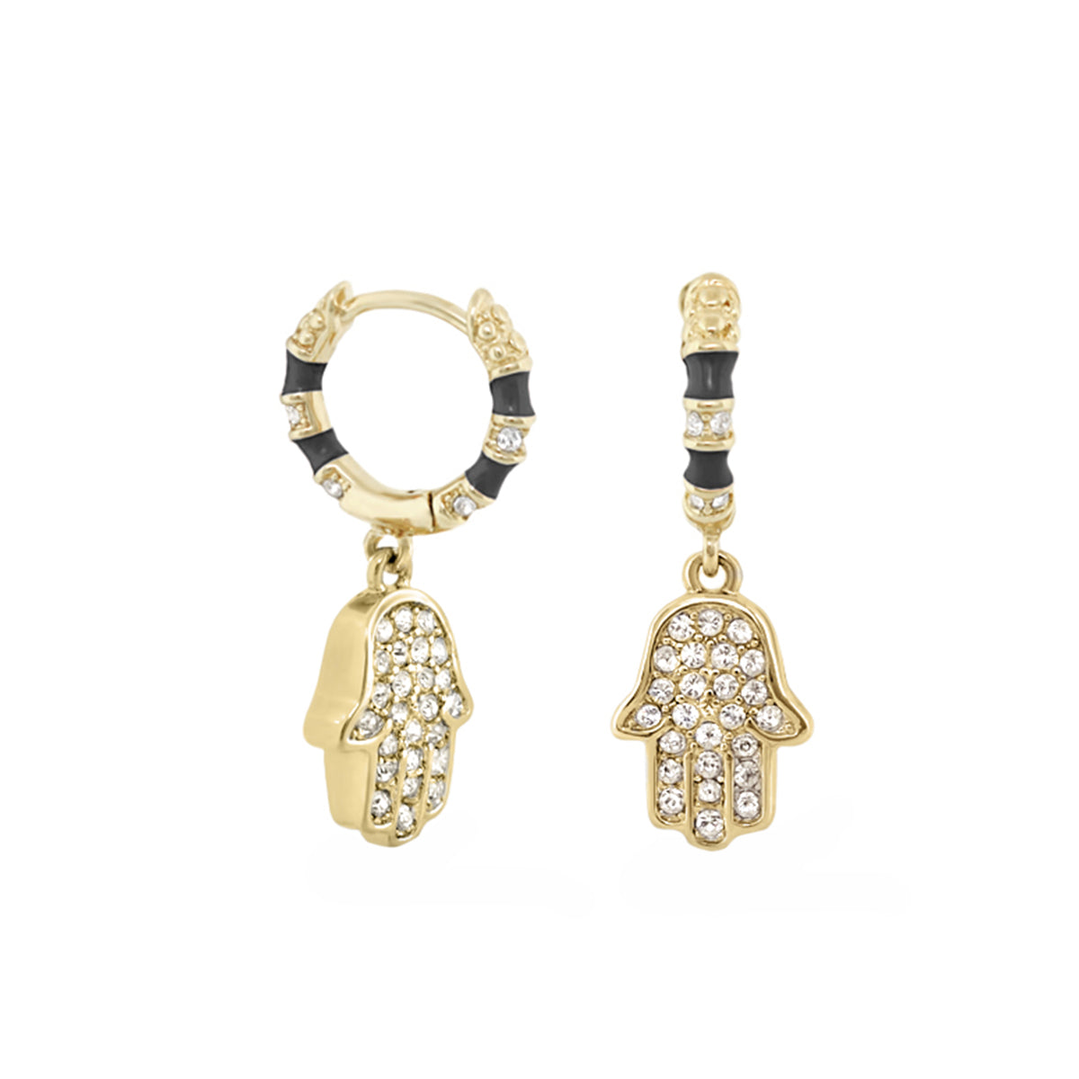 Girl's Hamsa Huggie Earrings