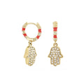 Girl's Hamsa Huggie Earrings