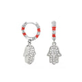 Girl's Hamsa Huggie Earrings