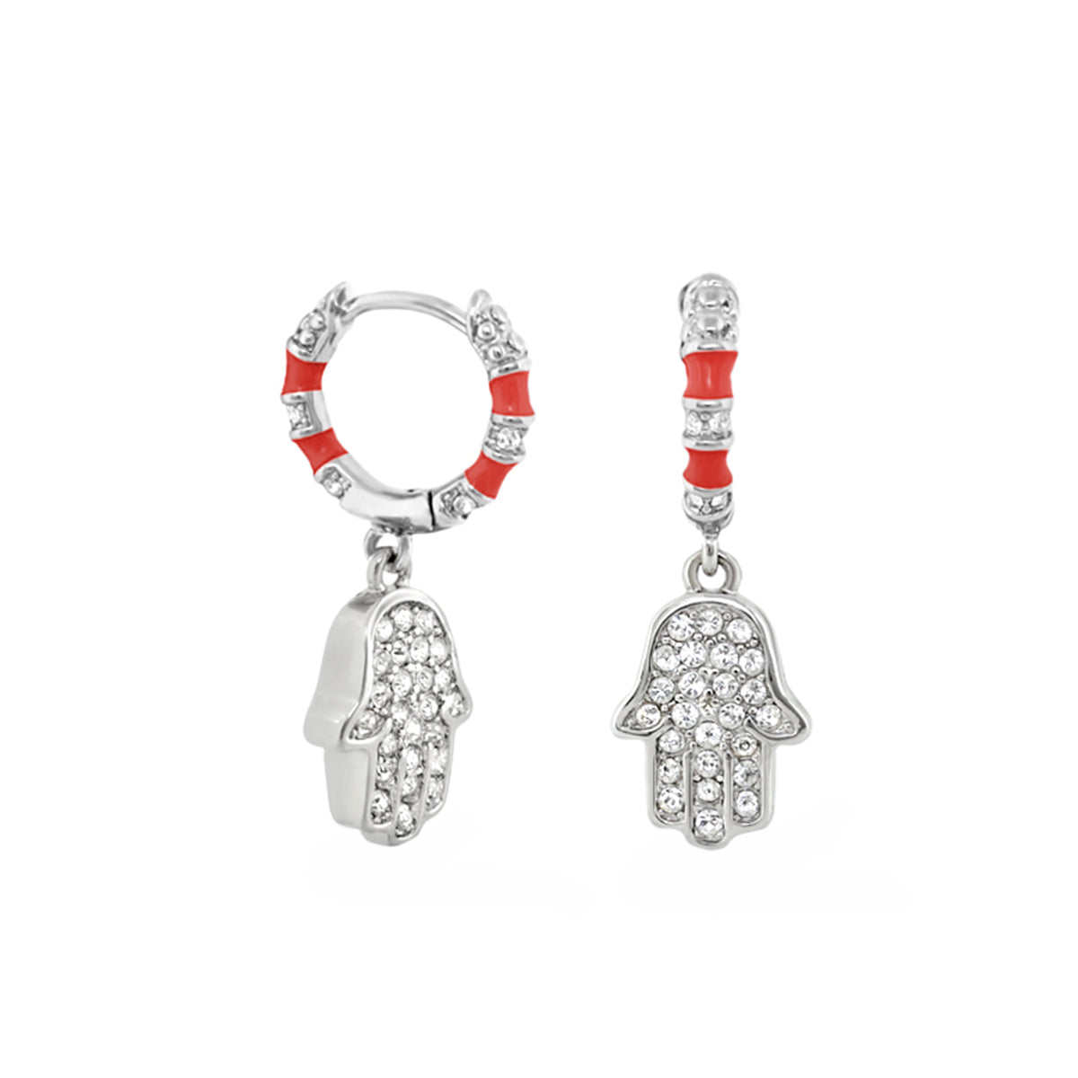 Girl's Hamsa Huggie Earrings