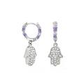 Girl's Hamsa Huggie Earrings