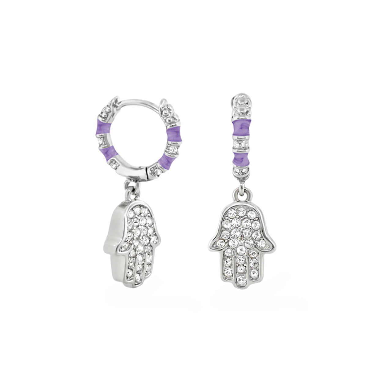 Girl's Hamsa Huggie Earrings