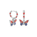 Funky Little Girl Butterfly Earrings