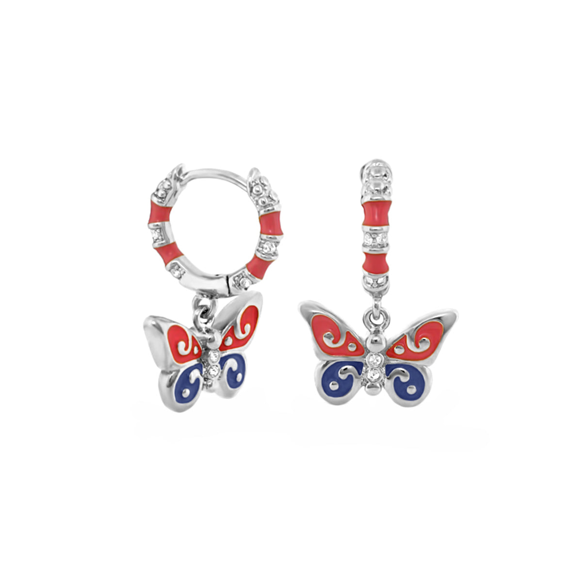 Funky Little Girl Butterfly Earrings