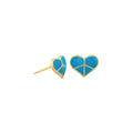 Peace Sign Heart Earrings