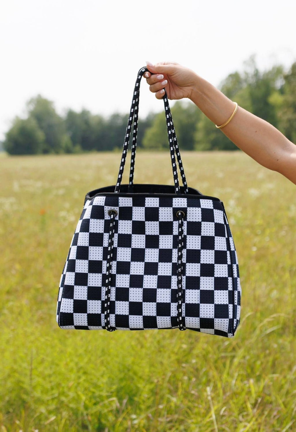 Checkerboard Large Tote | Everyday Carryall Bag