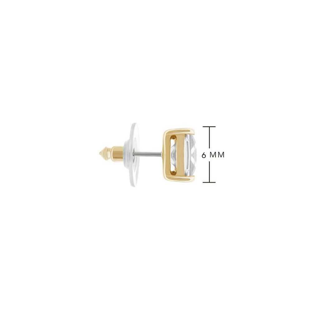 925 Princess Cut Earrings