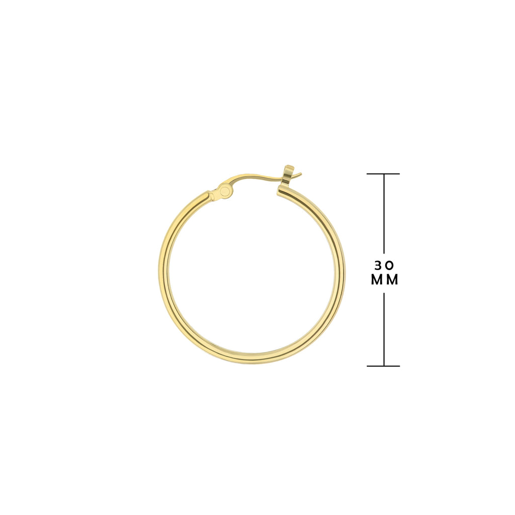 Plain Hoop Earrings