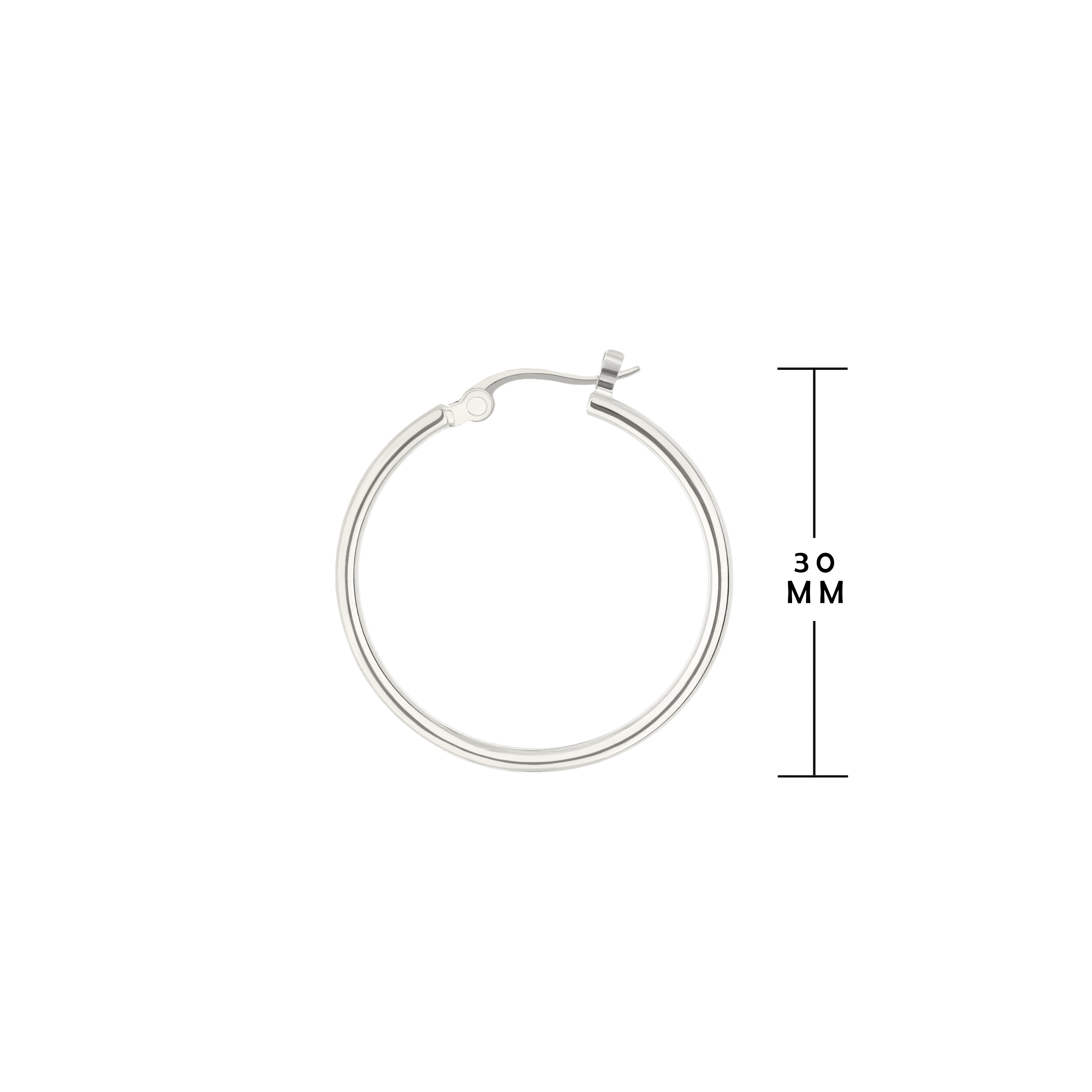 Plain Hoop Earrings