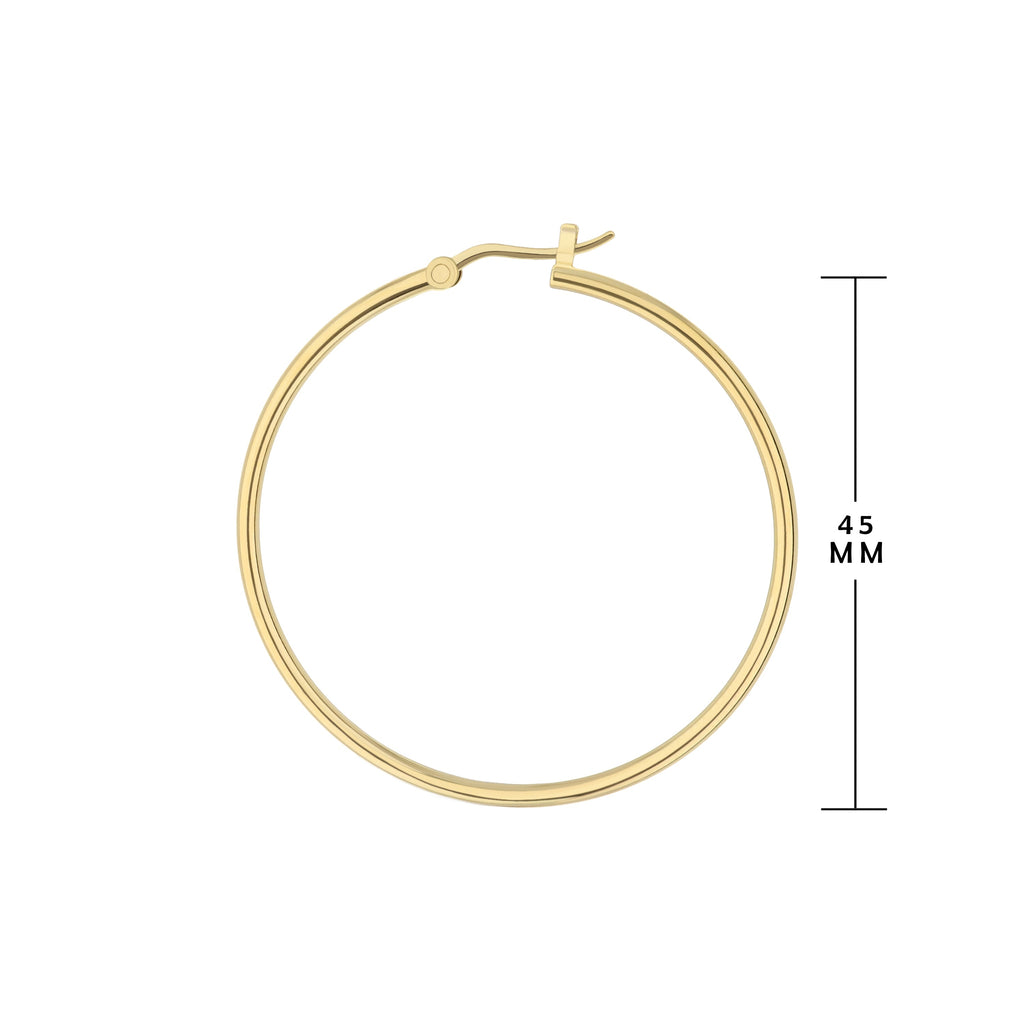 Plain Hoop Earrings