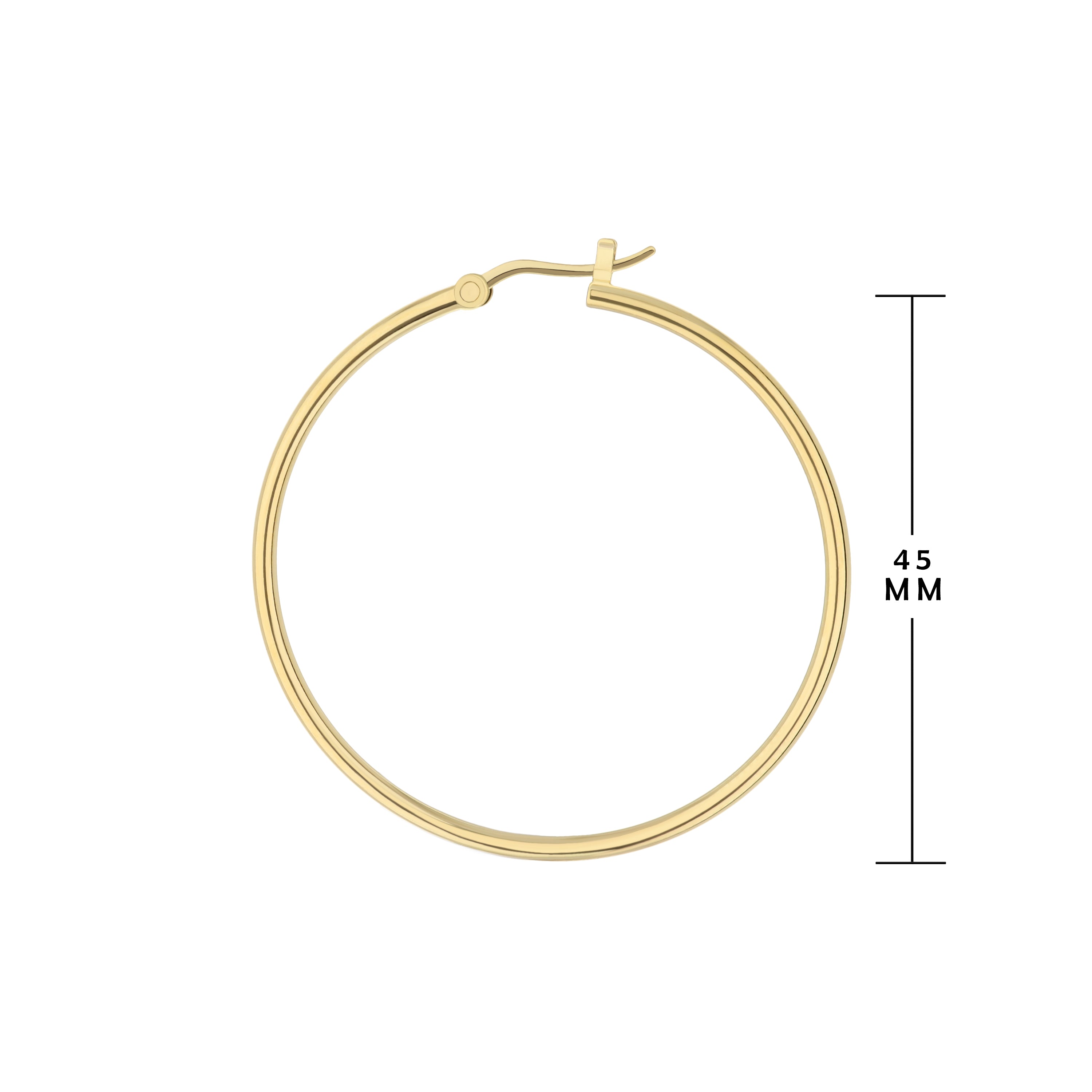 Plain Hoop Earrings