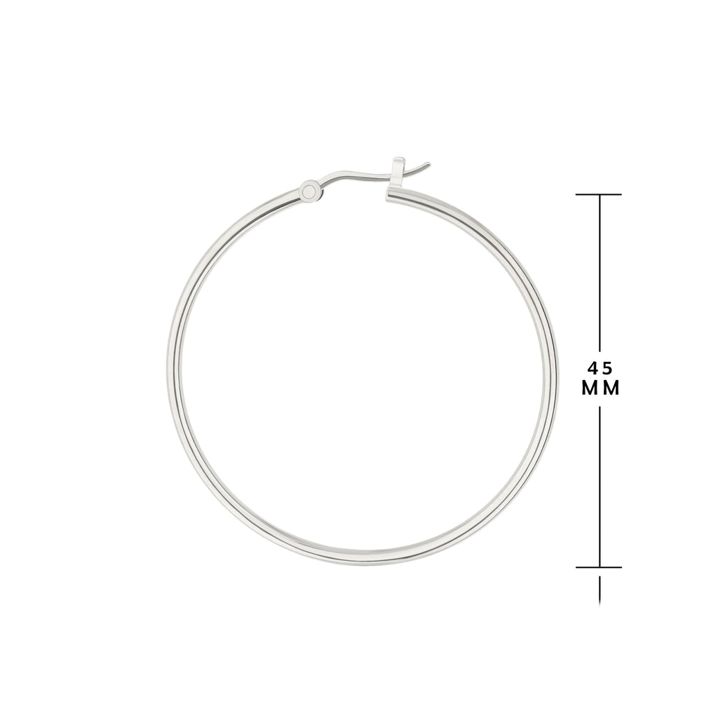 Plain Hoop Earrings