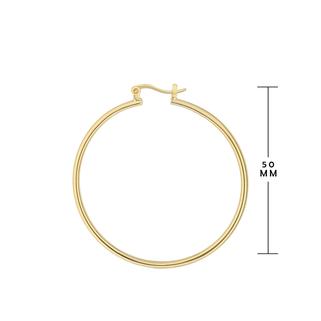 Plain Hoop Earrings