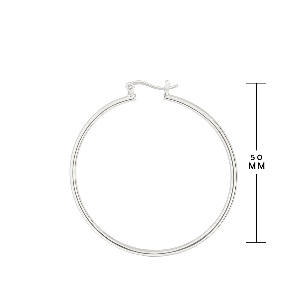 Plain Hoop Earrings