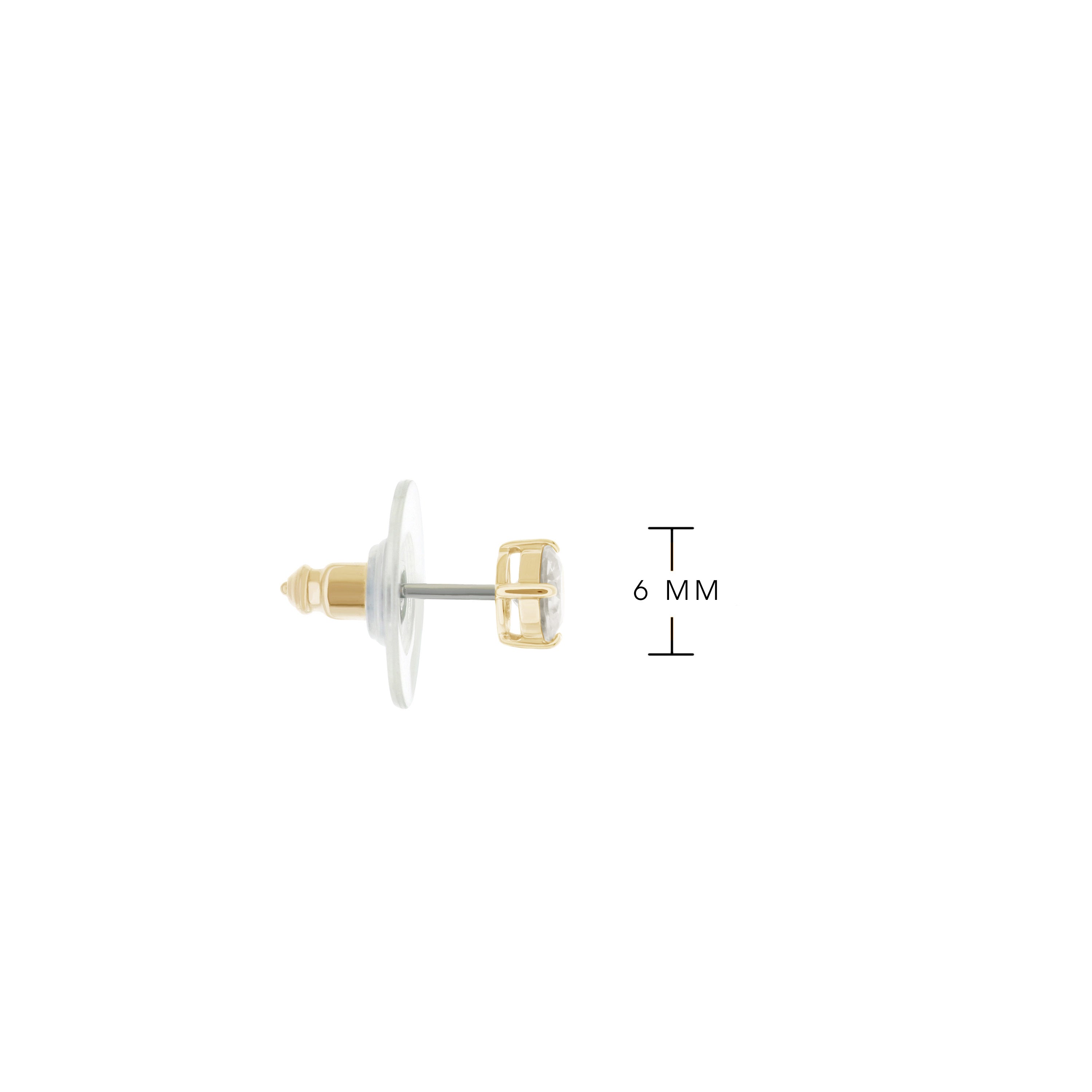 925 Stud Earrings 0.6 Ct