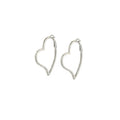 Heart Hoop Earrings