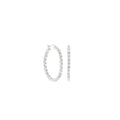 Pave Hoop Earrings