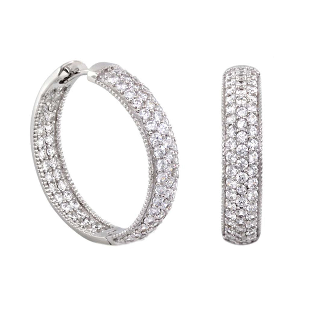 Glamour Pave .925 Earrings