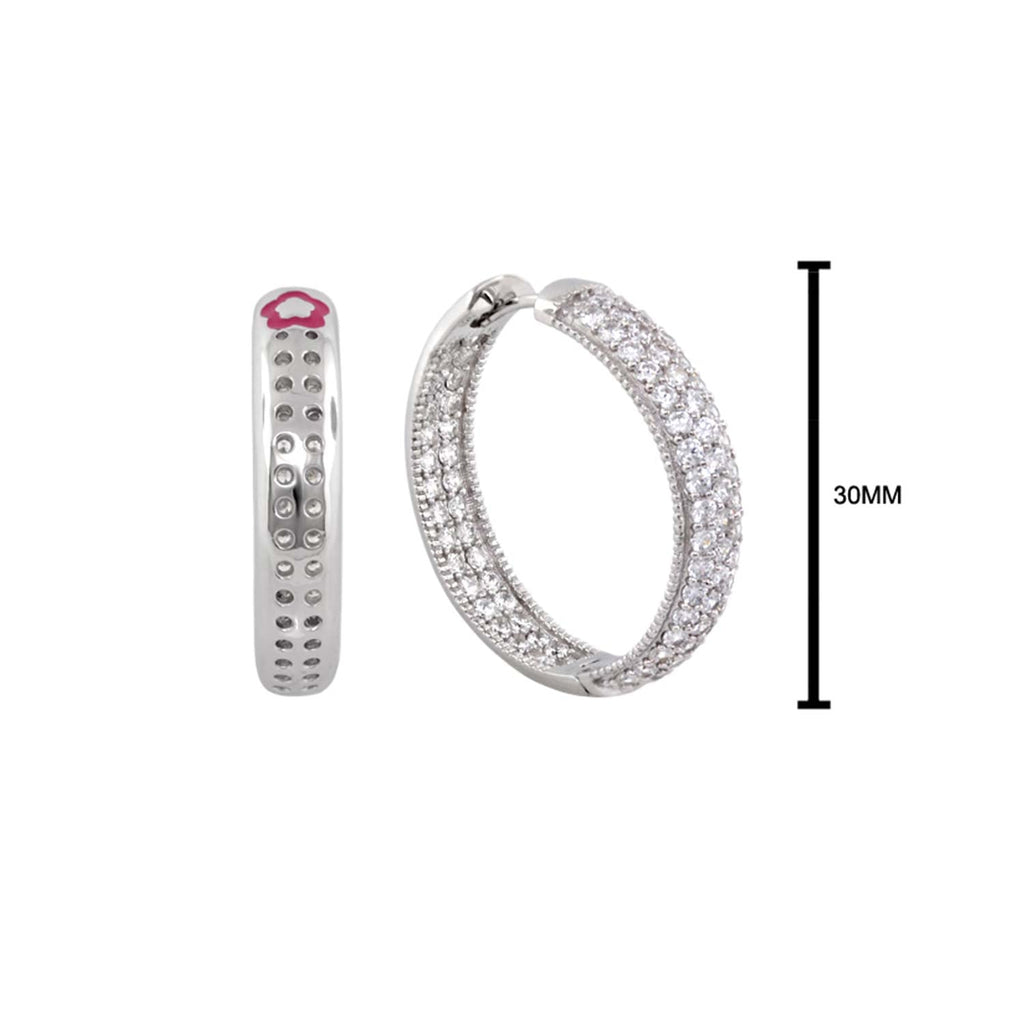 Glamour Pave .925 Earrings