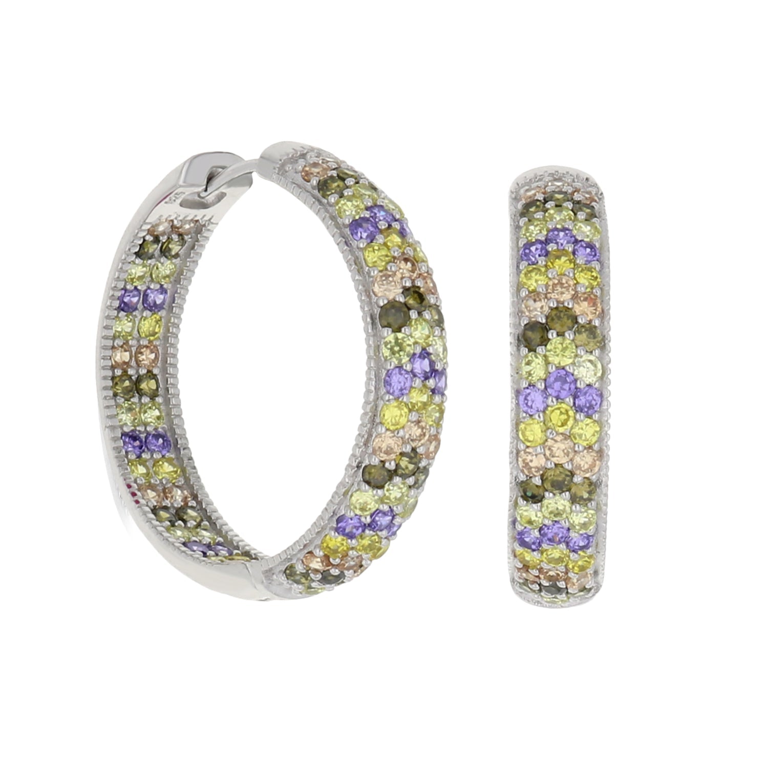 Glamour Pave .925 Earrings