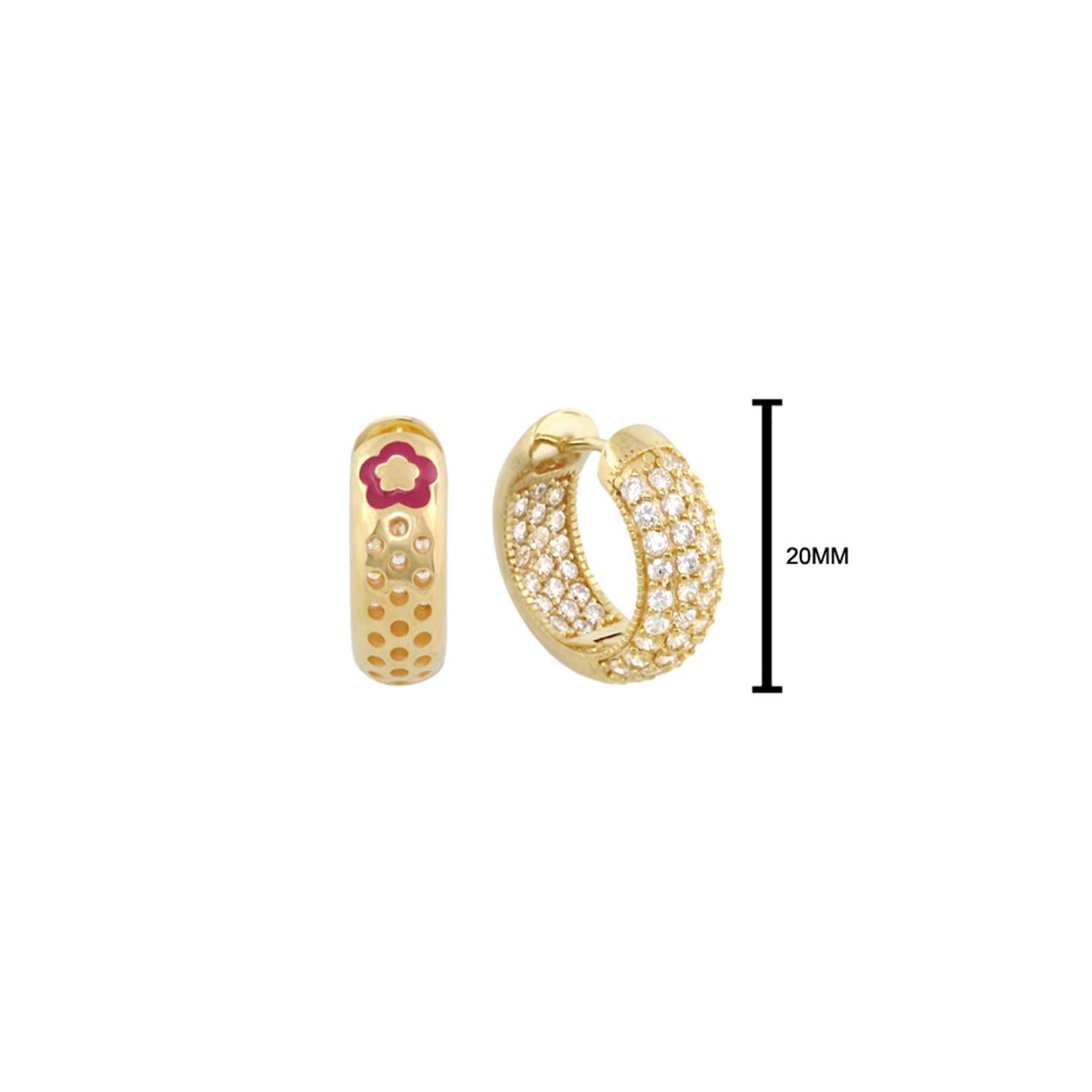 Glamour Pave .925 Earring