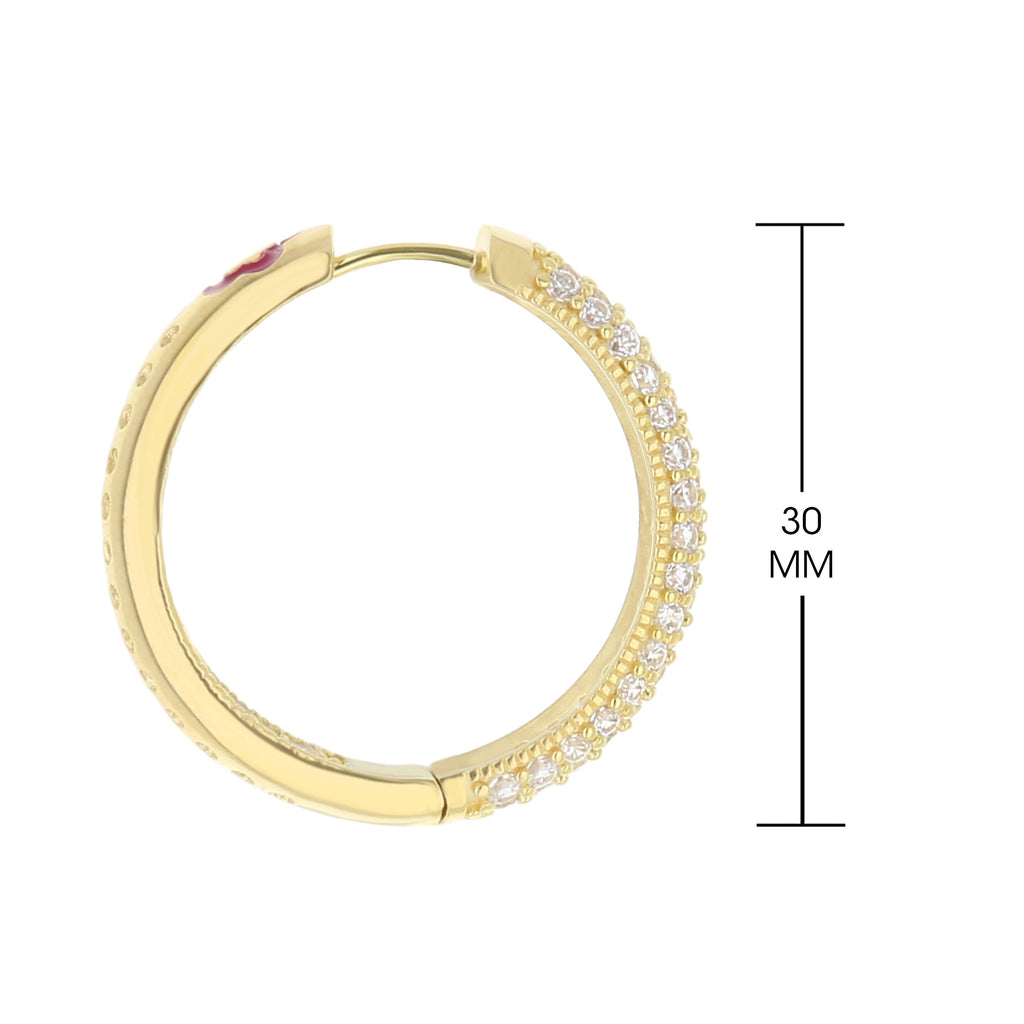 Glamour Pave .925 Earring