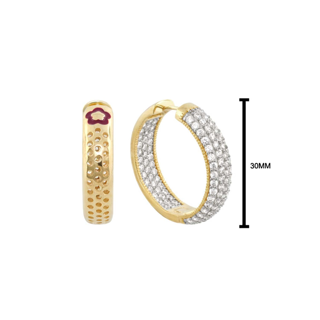 Glamour Pave .925 Earring