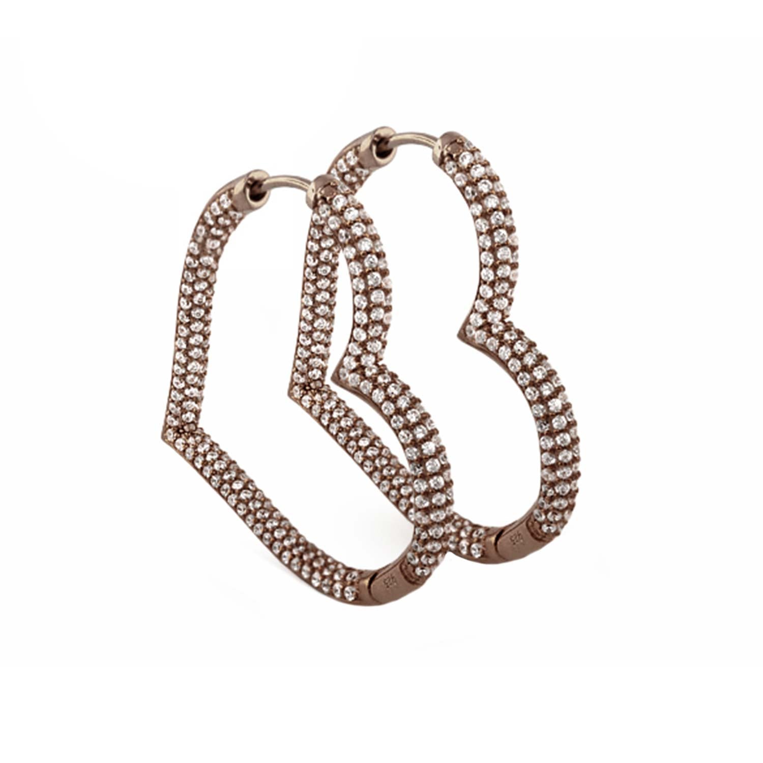 Glamour Pave 925 Earrings