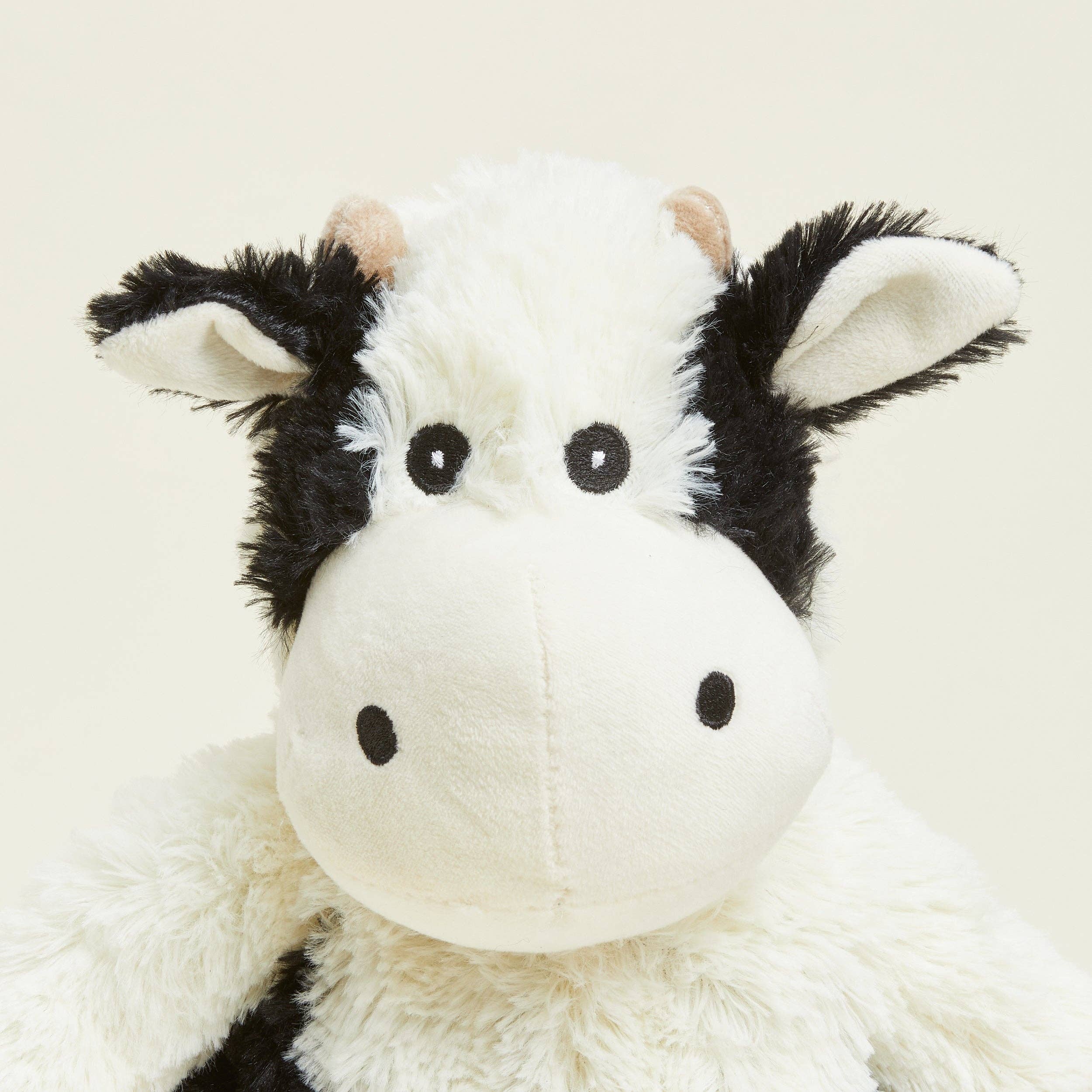 BLACK AND WHITE COW WARMIES 13"