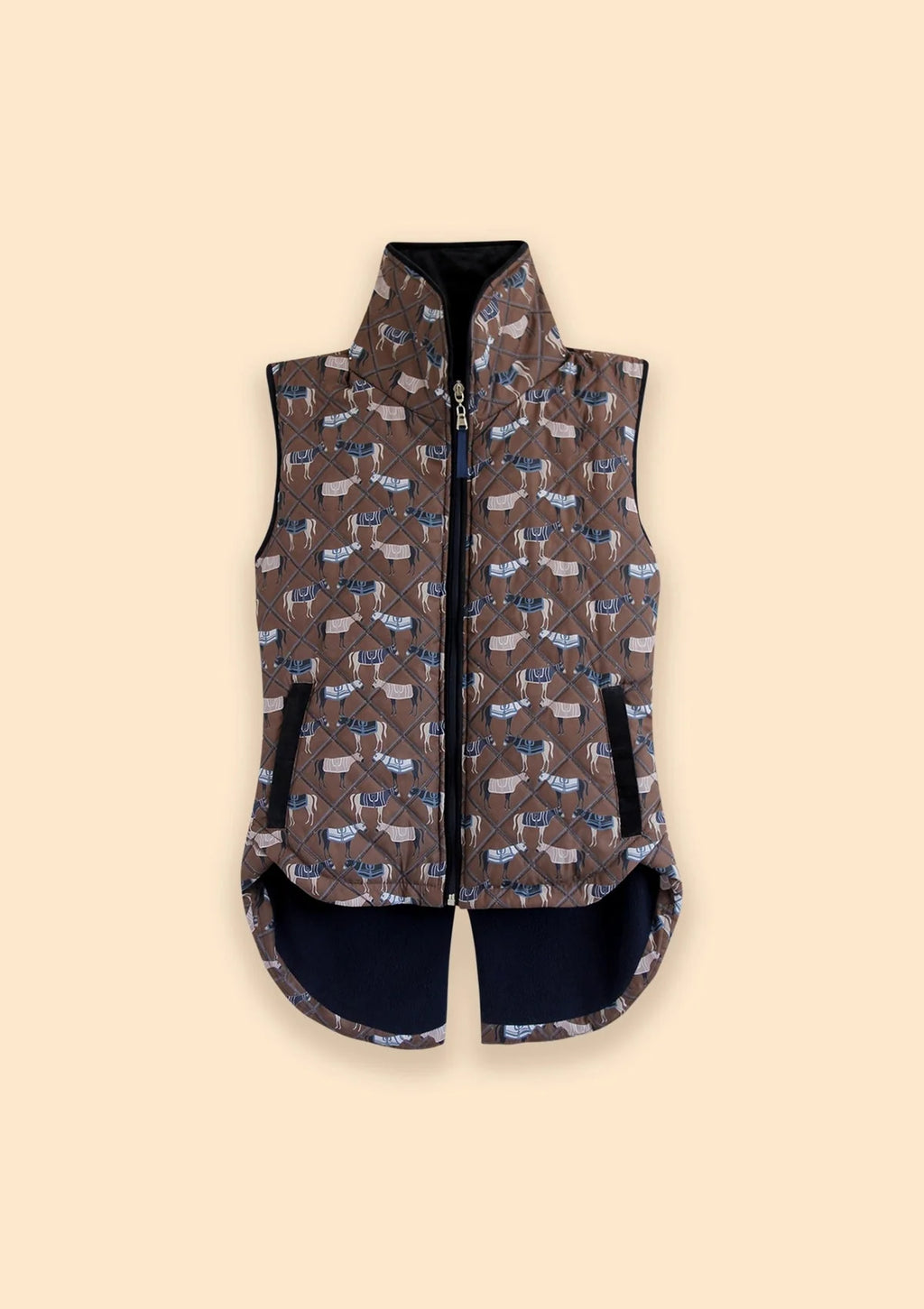 Florence Quilted Vest | Victory Print