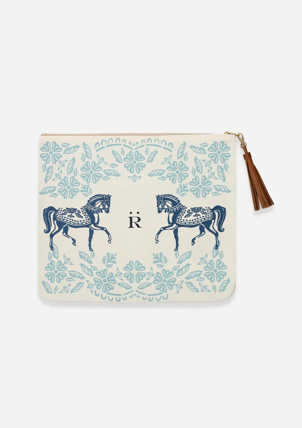 Embroidered Pouch | Flower Horses
