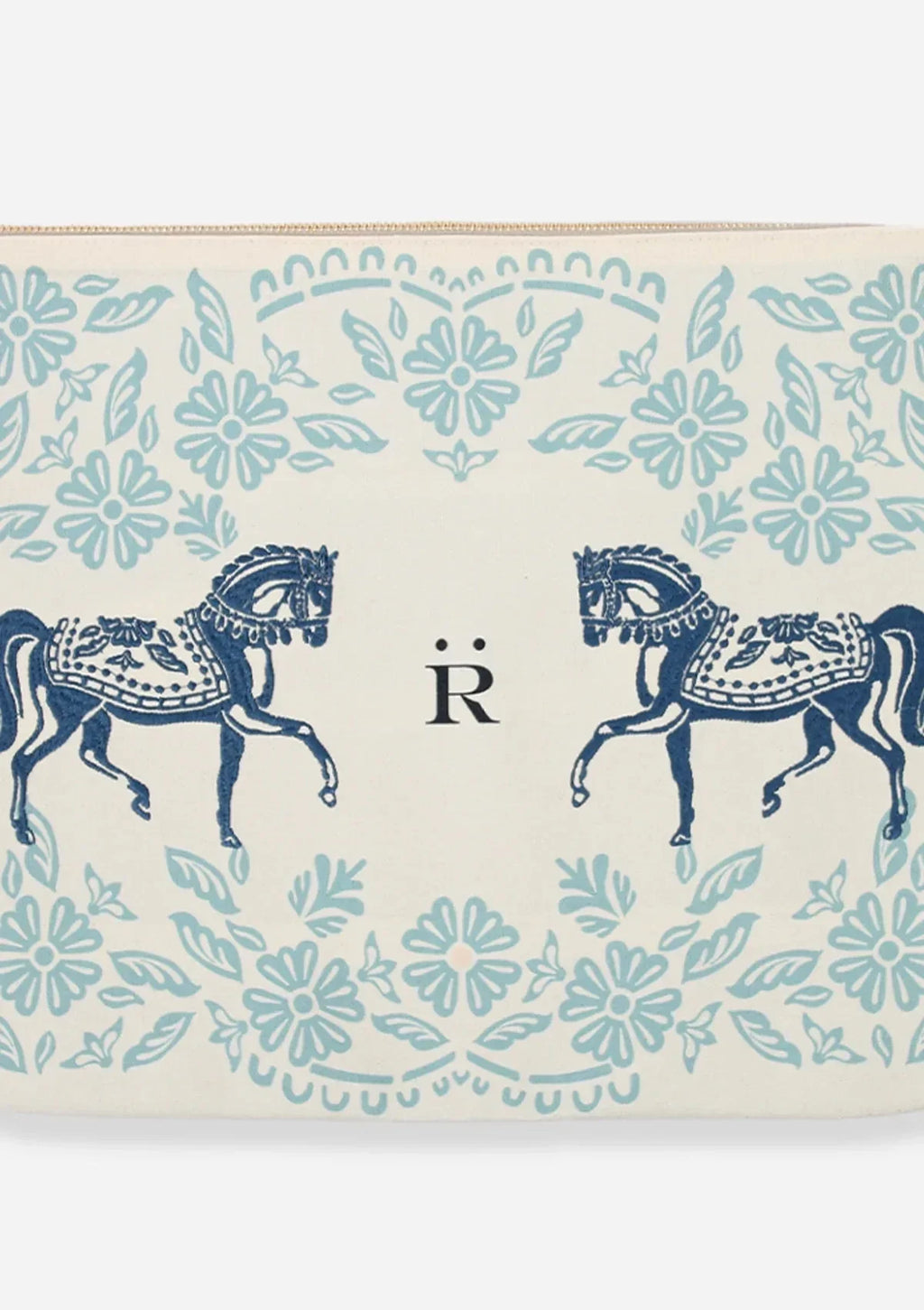 Embroidered Pouch | Flower Horses