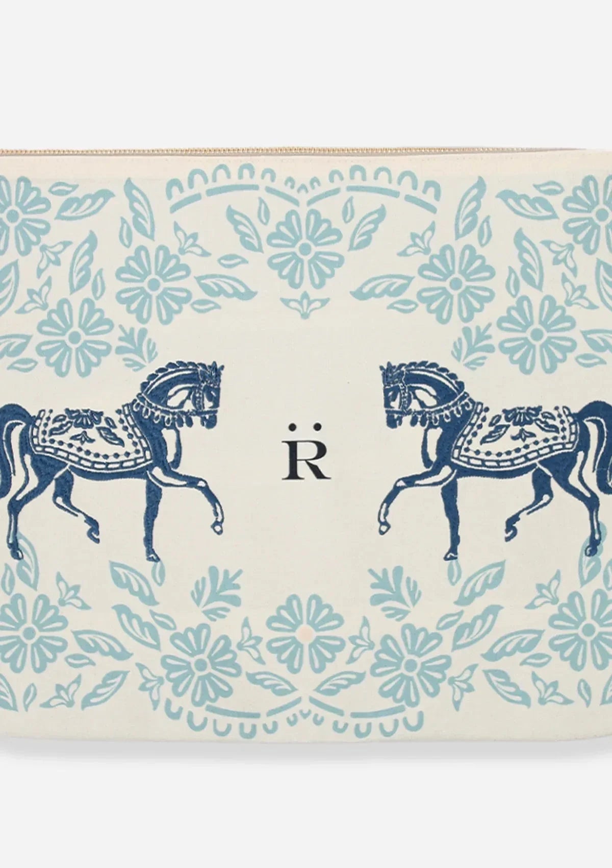 Embroidered Pouch | Flower Horses