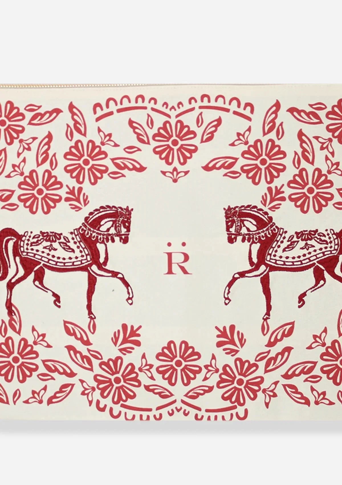 Embroidered Pouch | Flower Horses