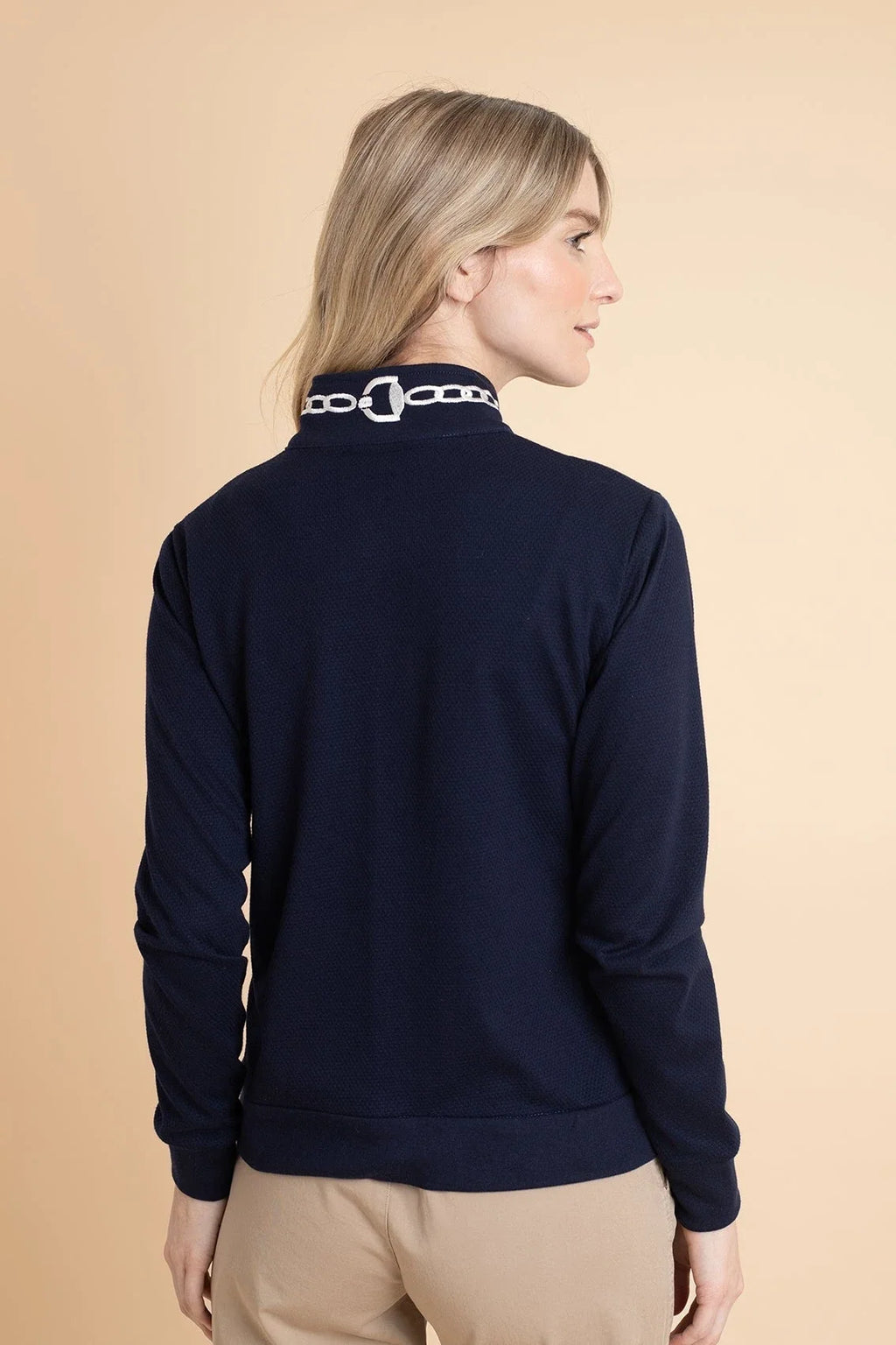 Harmonia Embroidered Zip-Up Jacket
