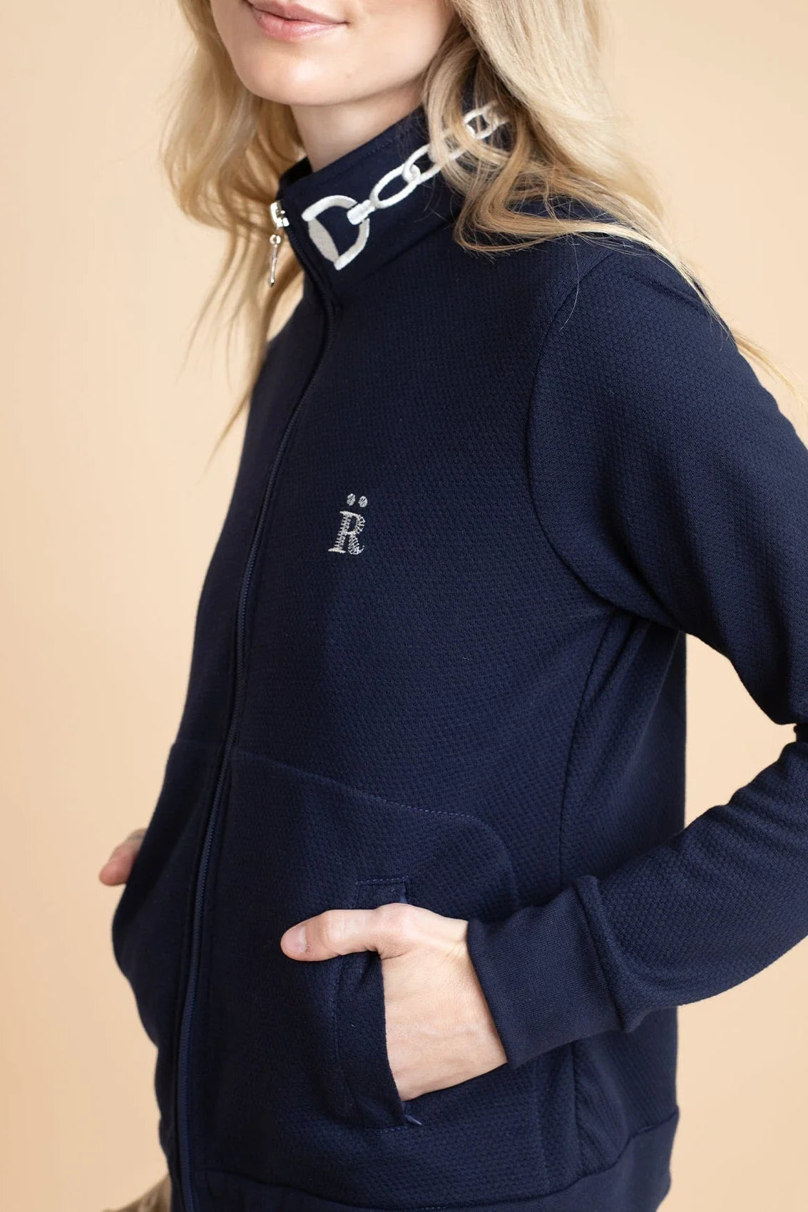 Harmonia Embroidered Zip-Up Jacket