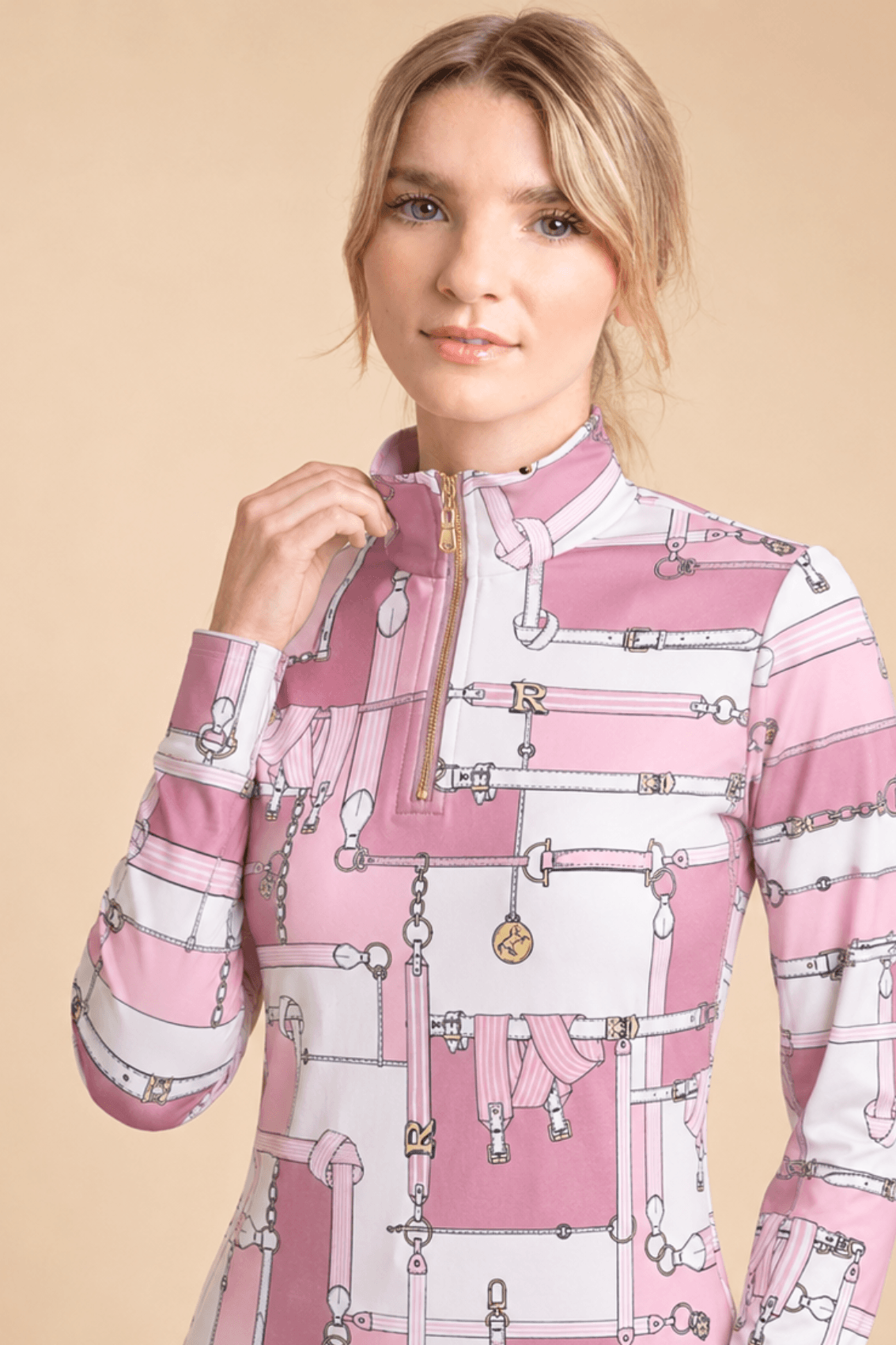 Harmony Q-zip | Jubilea Print | Long Sleeve