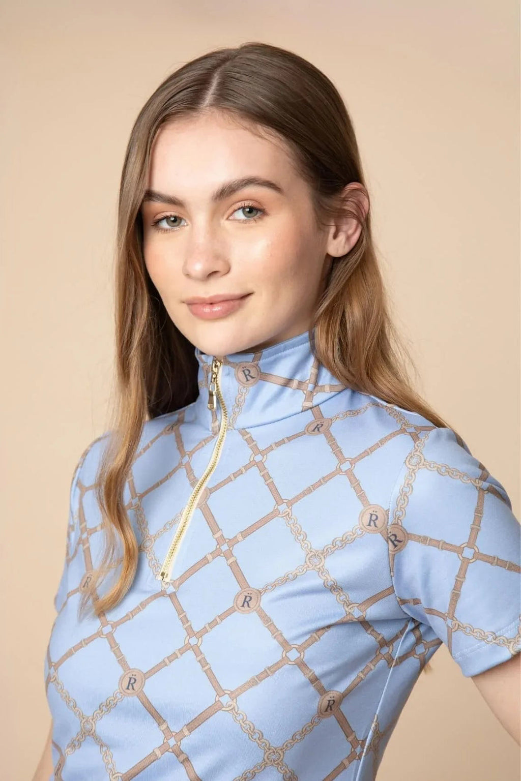 Harmony Q-zip | Beltina Print | Short Sleeve