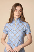 Harmony Q-zip | Beltina Print | Short Sleeve