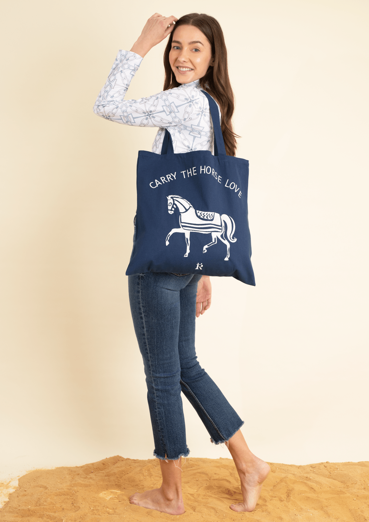 Horse Love Cotton Tote |  Carry The Love Horse